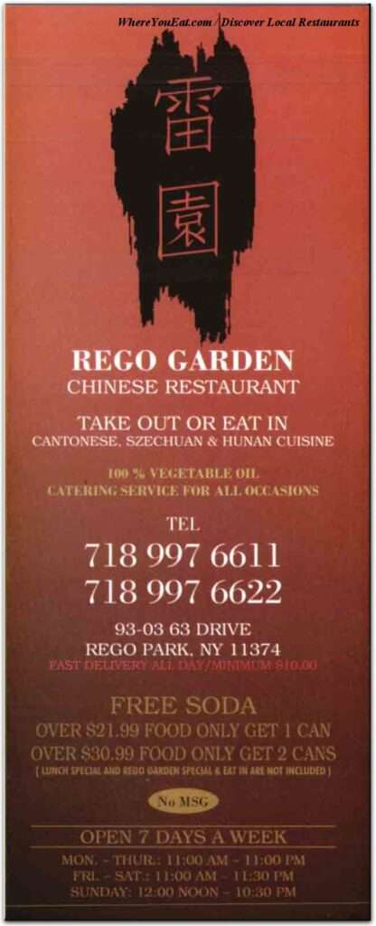 Rego Garden menu 6